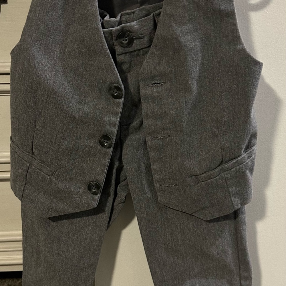 Boys Cherokee Gray Vest and Pants Set